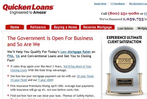 quicken loans payment arrangement