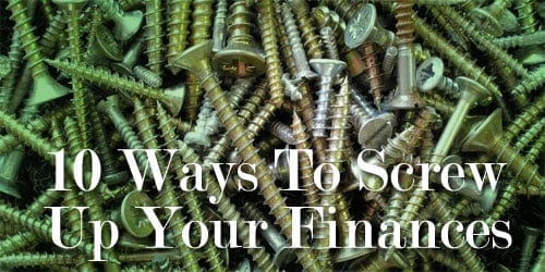 Common Personal Finance Mistakes