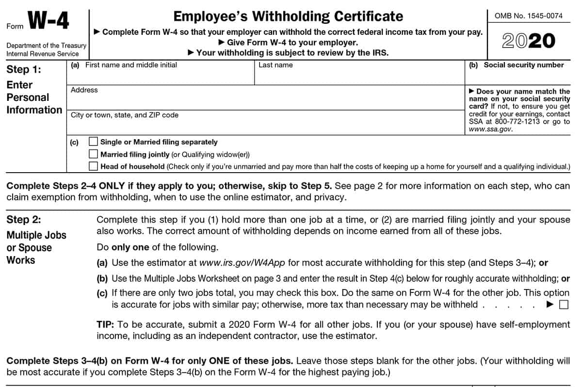 How To Fill Out Form W 4 In 2023 Adjusting Your Paycheck Tax Withholding 2566