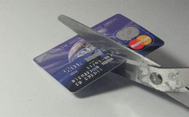 cut up the credit cards like dave ramsey