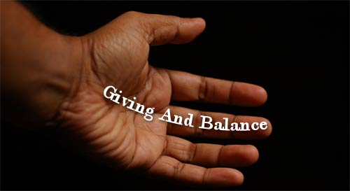 Giving and balance