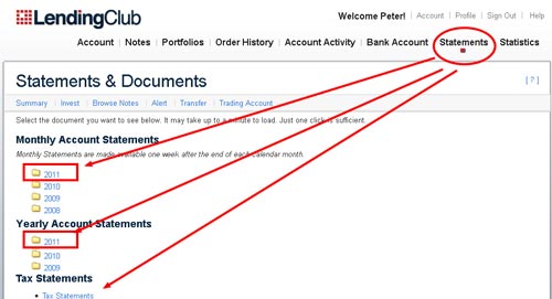 Lending Club Taxes