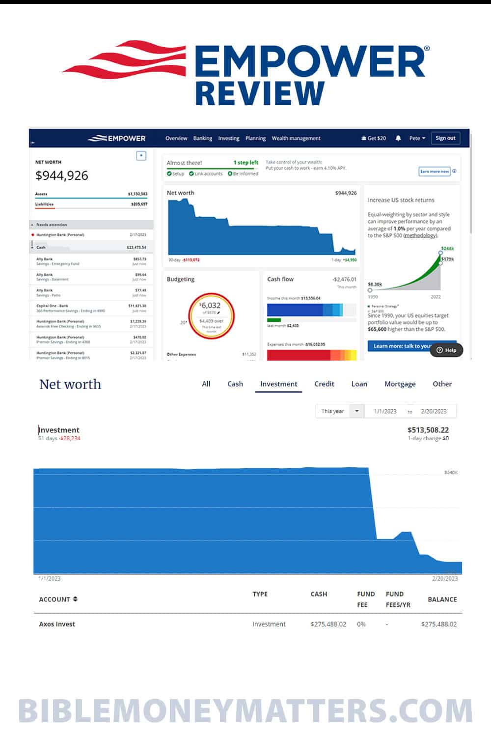 Empower Review Manage Your Cash And Investment Accounts