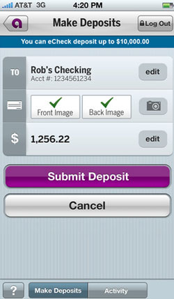 Ally Bank Remote Deposit App