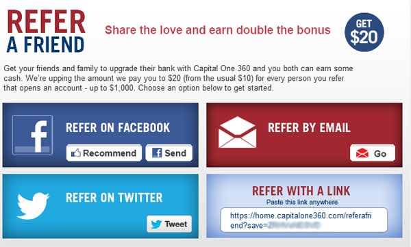 Capital One 360 Refer A Friend