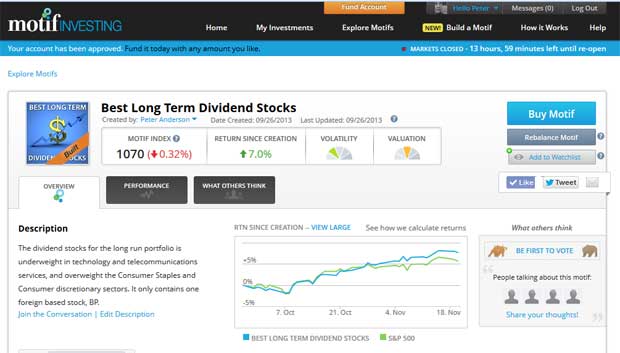 motif investing - best long term dividend stocks