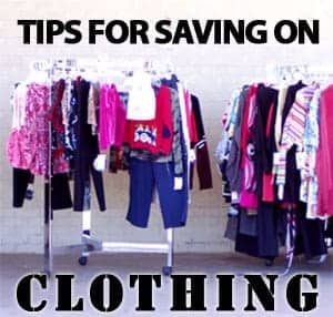 tips for saving on clothing