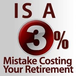 3 percent retirement mistake