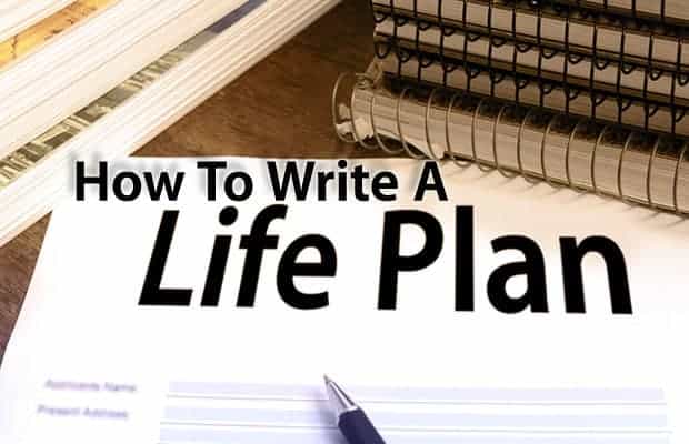 how to write a life plan