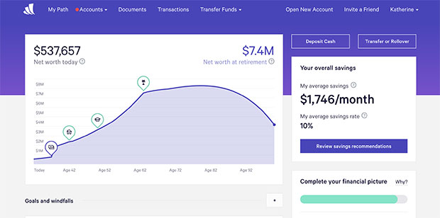 Wealthfront Dashboard