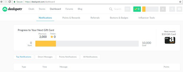 Dealspotr gift cards