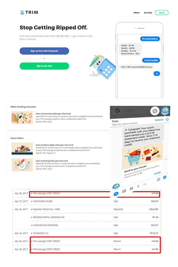 Trim Savings Robot Saves You Money Automatically