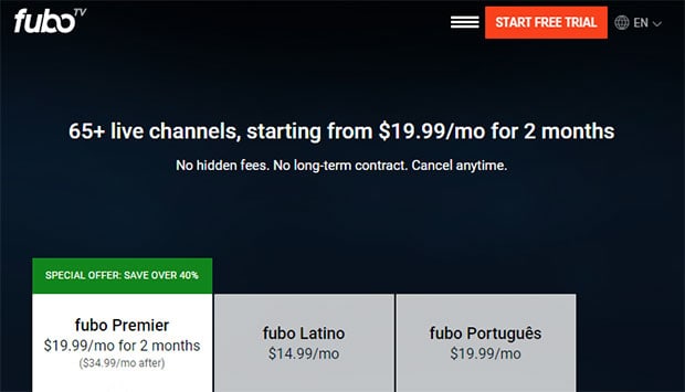 Fubotv Review 2020 A Guide For The Low Cost Streaming Tv Service