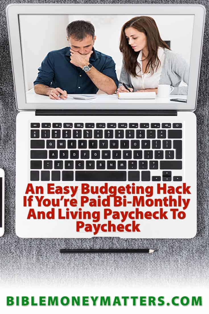 If you’re paid bi-monthly and living paycheck to paycheck, which strategies do you use to make budgeting easier? Here's one hack we recently discovered.