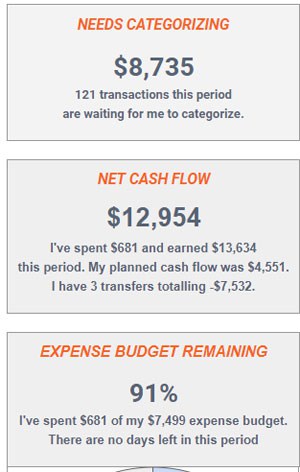 Tiller Money Review - Dashboard Reporting