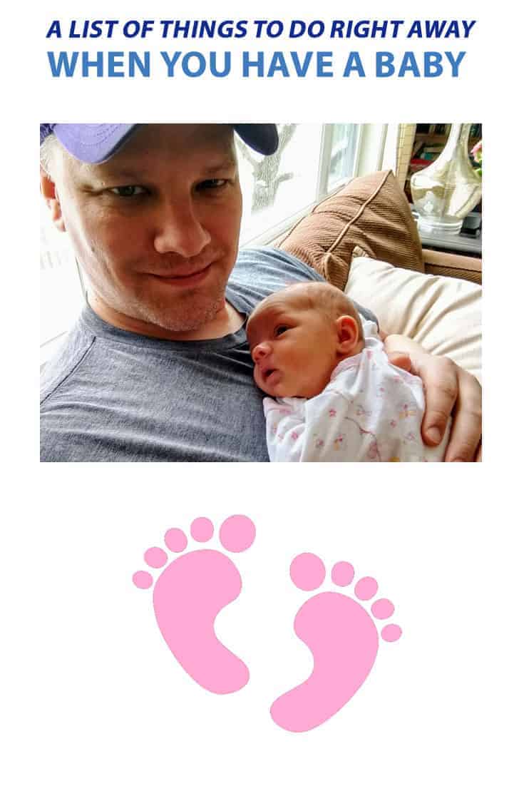 Having a baby can be a stressful time, there are so many things to worry about and so much of it is out of your control. Here's a list of things you should do right away when you've had a baby.