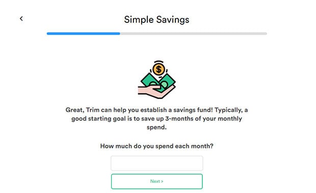 Image result for trim saving account