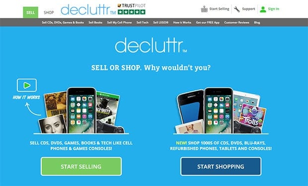 Decluttr review - sell stuff for cash