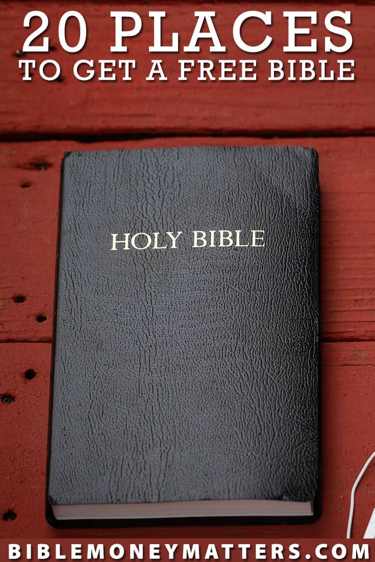 20 Places To Get A Free Bible