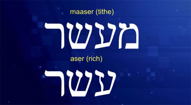 Maaser (tithe) - The one tithing becomes rich