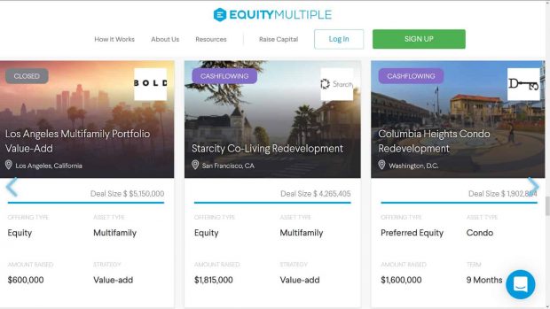EquityMultiple Review - investments