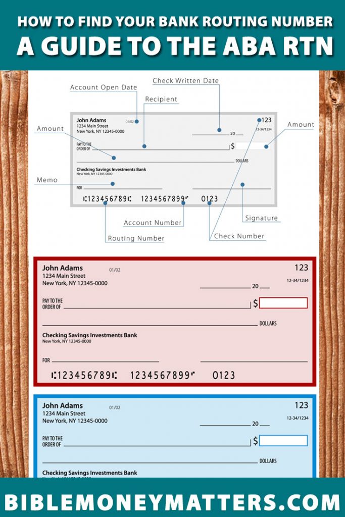 how to find my bank routing number