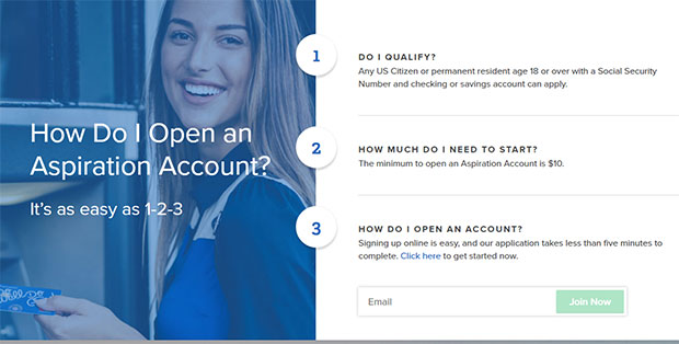 Aspiration Bank Review - Open An Account