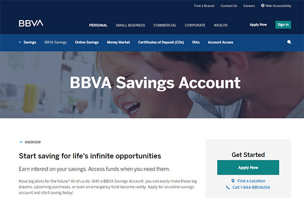 BBVA Bank Review - Savings Accounts
