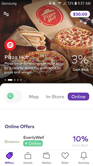 Dosh App Review: App Cash Back Homepage