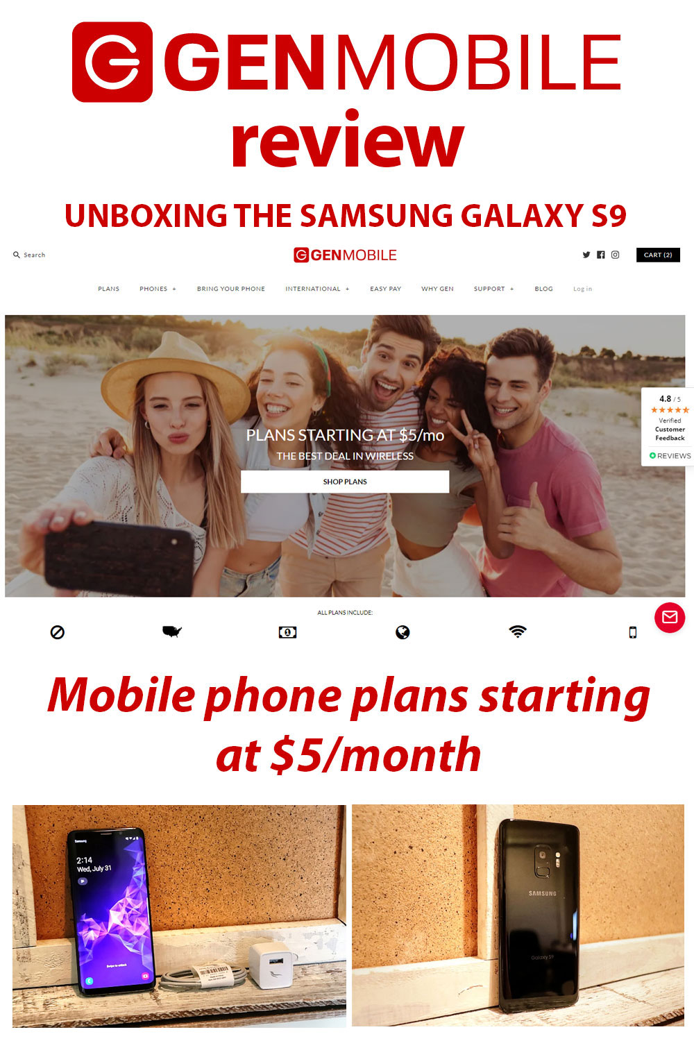 Gen Mobile Review: Low Cost Mobile Plans For Premium Phones