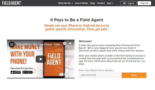 apps that pay you money - field agent