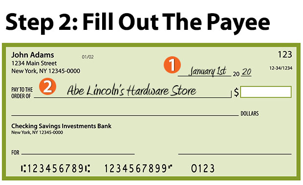 How to Write A Check: Fill Out A Check