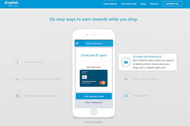 Shopkick - earn Walmart gift cards