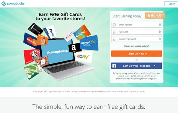 Swagbucks - free Walmart gift cards