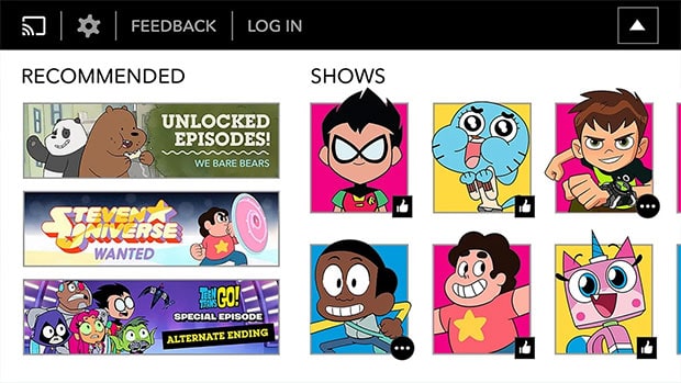 Cartoon network tv hot sale online streaming