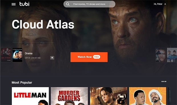 Watch TV free on Tubi TV