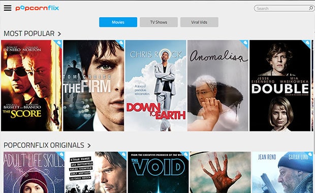 Watch Movies Free at Popcornflix