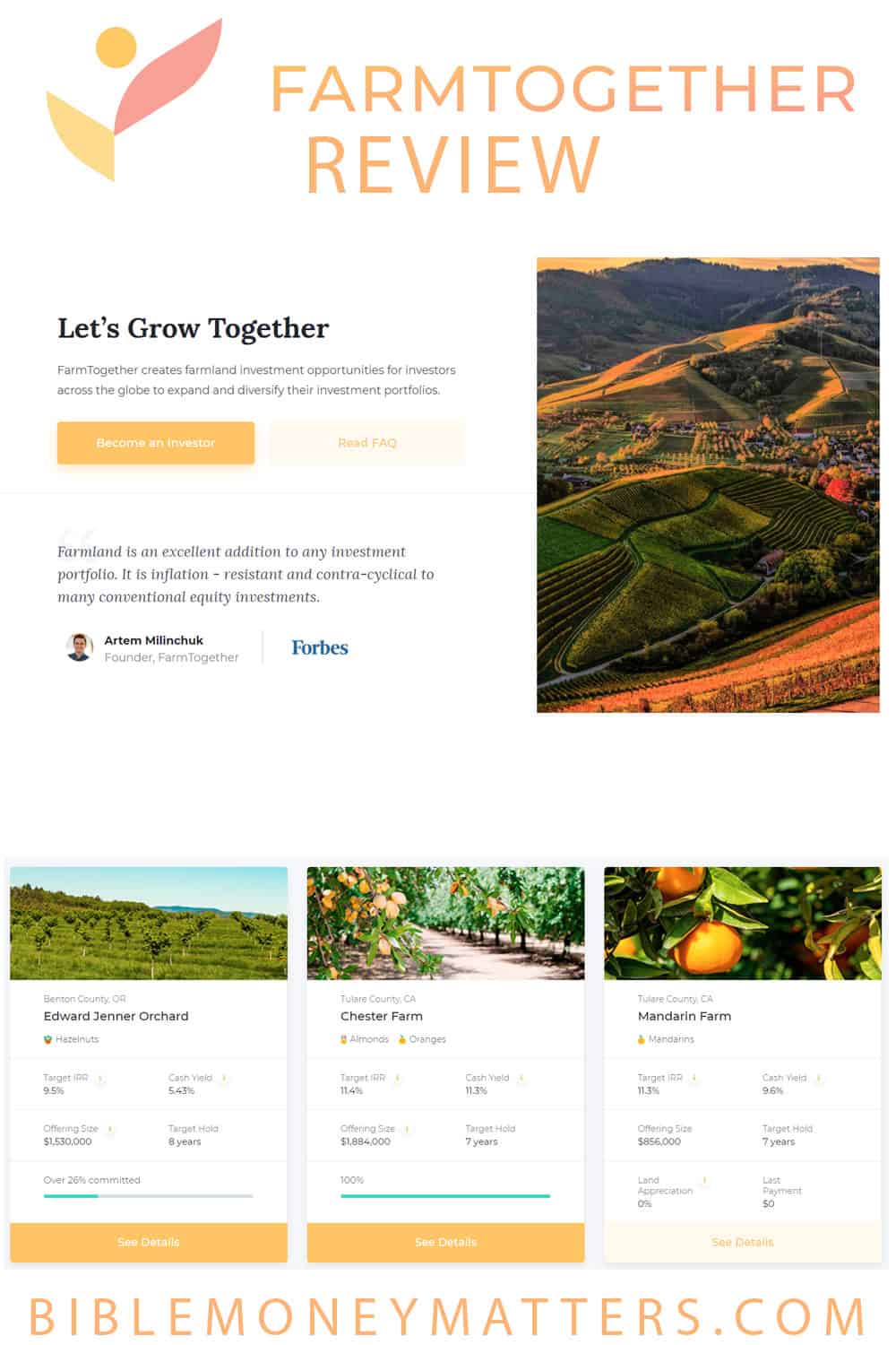 FarmTogether Review: Invest In Farmland To Diversify Your Holdings