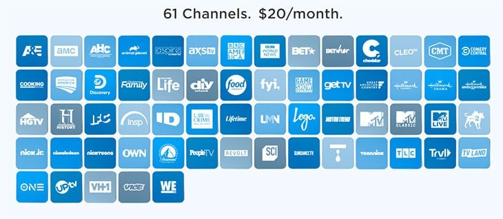 Philo TV channel lineup