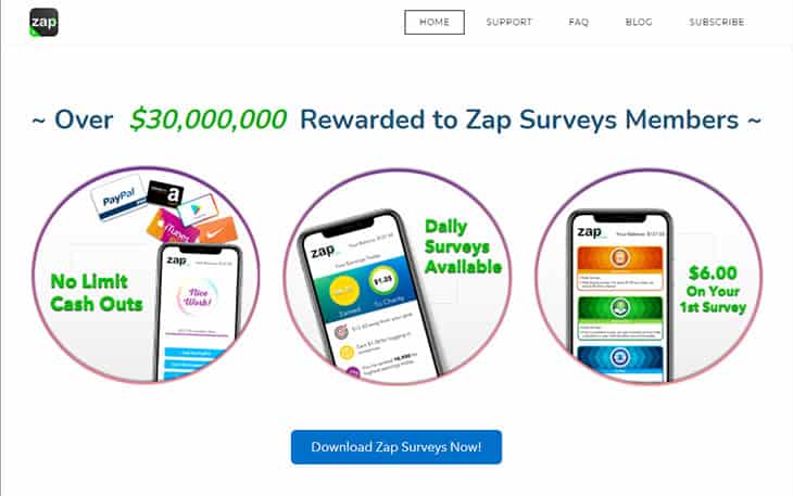 Zap Surveys - earn Amazon gift cards or cash